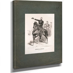 Robert Cumming Schenck Major General Usa 1863 — Stretched Canvas Print | Bella Frye