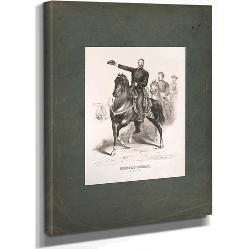 Robert Cumming Schenck Major General Usa 1863 — Stretched Canvas Print | Bella Frye