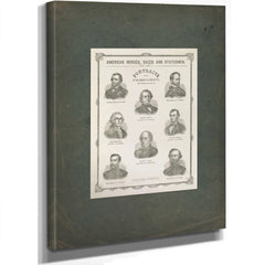 American Heroes Sages and Statesmen 19th Century — Stretched Canvas Print | Bella Frye