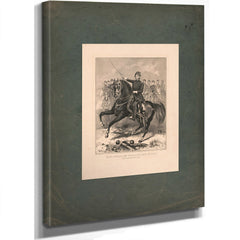 General George Brinton Mcclellan and Staff Before Yorktown Va April 1862 1862 — Stretched Canvas Print | Bella Frye
