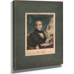 John Tyler Tenth President of the United States 1835 1856 — Stretched Canvas Print | Bella Frye