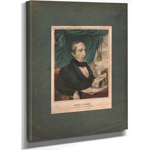 John Tyler Tenth President of the United States 1835 1856 — Stretched Canvas Print | Bella Frye