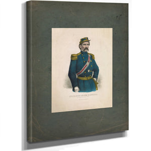 Brigadier General Louis Blenker First Regiment German Rifles 19th Century — Stretched Canvas Print | Bella Frye