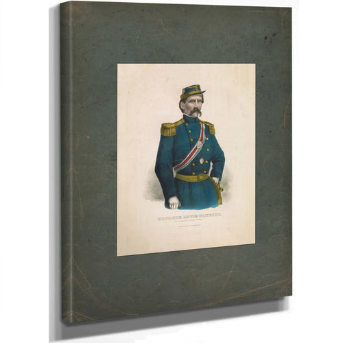 Brigadier General Louis Blenker First Regiment German Rifles 19th Century — Stretched Canvas Print | Bella Frye