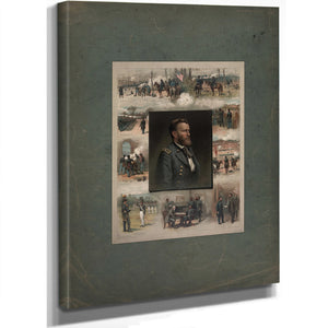 Grant From West Point to Appomattox 1885 — Stretched Canvas Print | Bella Frye
