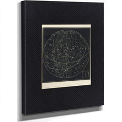 The Summer Sky Atlas a Victorian Map of Celestial Wanderings — Stretched Canvas Print | Bella Frye