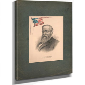 Benjamin Harrison Republican Candidate for President 1881 — Stretched Canvas Print | Bella Frye
