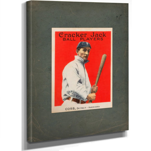Cracker Jack Ty Cobb — Stretched Canvas Print | Bella Frye