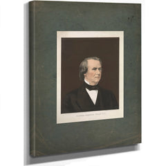 Andrew Johnson President Us 1866 — Stretched Canvas Print | Bella Frye