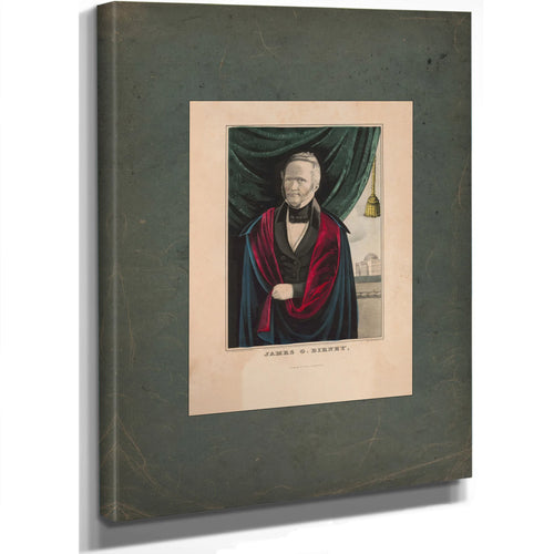 James G Birney 1844 — Stretched Canvas Print | Bella Frye
