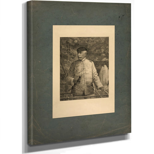 Dmiral Dewey on the Bridge 1899 — Stretched Canvas Print | Bella Frye