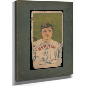 W515 Strip Card Babe Ruth — Stretched Canvas Print | Bella Frye