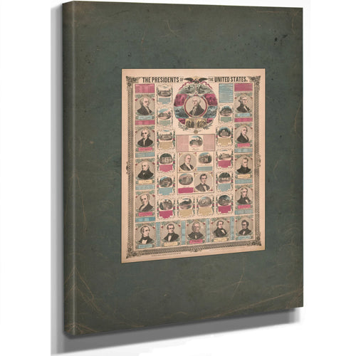 The Presidents of the United States 1864 — Stretched Canvas Print | Bella Frye