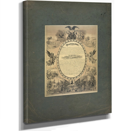Emancipation Proclamation 1886 — Stretched Canvas Print | Bella Frye