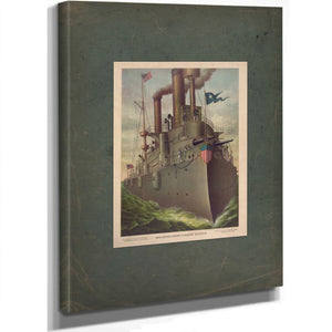Rear Admiral Deweys Flagship Olympia 1898 — Stretched Canvas Print | Bella Frye