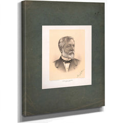 Men of Mark Library Edition James G Blaine 1884 — Stretched Canvas Print | Bella Frye