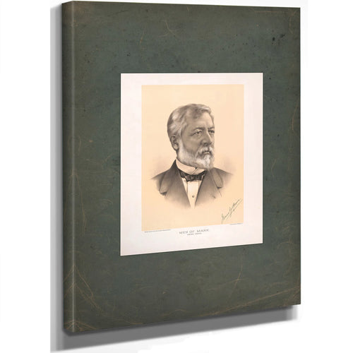 Men of Mark Library Edition James G Blaine 1884 — Stretched Canvas Print | Bella Frye