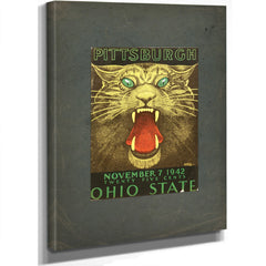 Cover Photo of the November 7 1942 University of Pittsburgh Versus the Ohio 16b88 — Stretched Canvas Print | Bella Frye