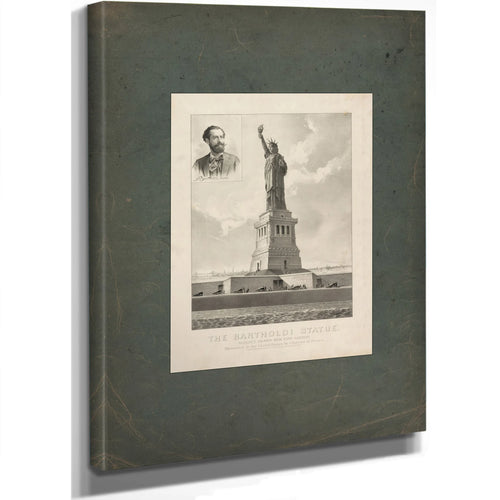 The Bartholdi Statuebedloes Island New York Harborpresented to the United States by Citizens of France 1886 — Stretched Canva
