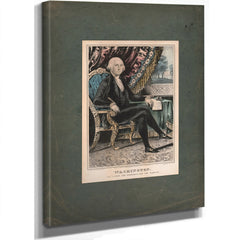 Washington the Patriot the Statesman and the Warrior 1846 — Stretched Canvas Print | Bella Frye
