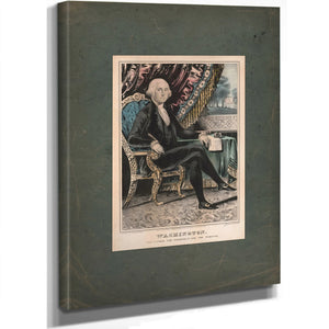 Washington the Patriot the Statesman and the Warrior 1846 — Stretched Canvas Print | Bella Frye