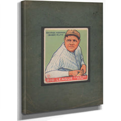 George Herman Babe Ruth Big League Chewing Gum — Stretched Canvas Print | Bella Frye