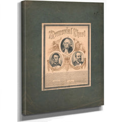 Memorial Chart 1882 — Stretched Canvas Print | Bella Frye