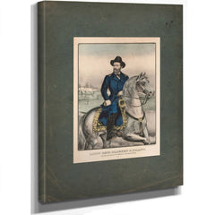 Lieut General Ulysses S Grant General in Chief of the Armies of the United States 19th Century — Stretched Canvas Print | Bel
