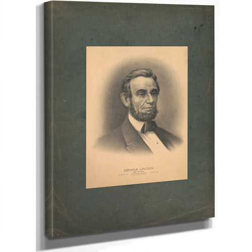 Abraham Lincoln Savior of His Country 1896 — Stretched Canvas Print | Bella Frye