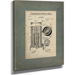 The Proof Seekers Apparatus Patent Blueprint of Spirits Divination — Stretched Canvas Print | Bella Frye