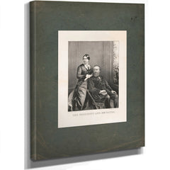 The President and Mrs Hayes 19th Century — Stretched Canvas Print | Bella Frye