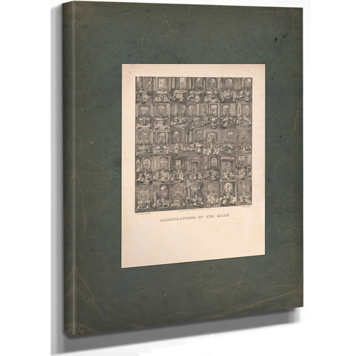 Illustrations of the Mass 1874 — Stretched Canvas Print | Bella Frye