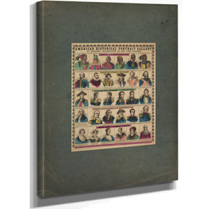 American Historical Portrait Gallery 19th Century — Stretched Canvas Print | Bella Frye