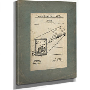 The Burkhart Beer Cooler Patent a Study in Victorian Temperance and Temptation — Framed Wall Art Room View | Bella Frye