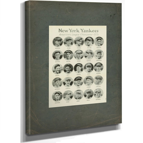 St Louis Cardinals World Series Scrapbook 1926 Dpla F522 — Stretched Canvas Print | Bella Frye