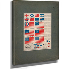 Goffs Evolution of the American Flag 197 — Stretched Canvas Print | Bella Frye