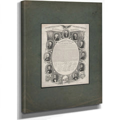 Portraits of the Presidents 1846 — Stretched Canvas Print | Bella Frye