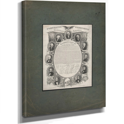 Portraits of the Presidents 1846 — Stretched Canvas Print | Bella Frye