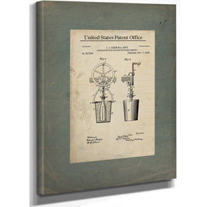 The Cobin Hitt Cooling Apparatus Patent Print — Framed Wall Art Room View | Bella Frye