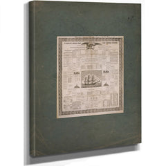 Family Chart for the United States 1835 — Stretched Canvas Print | Bella Frye