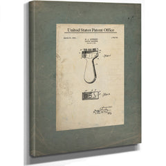 The Cattlemans Brand Divekey Livestock Tattoo Marker Patent — Stretched Canvas Print | Bella Frye