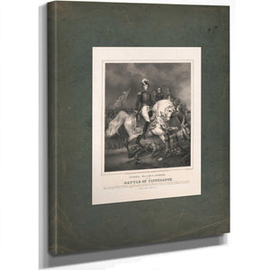 General William H Harrison at the Battle of Tippecanoe 184 — Stretched Canvas Print | Bella Frye