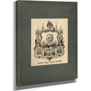Ancient Order of United Workmen 1892 — Stretched Canvas Print | Bella Frye