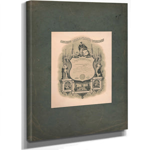 Ancient Order of United Workmen Purity Education Elevation of Mankind 1881 — Stretched Canvas Print | Bella Frye