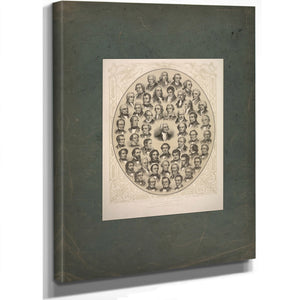 The National Gallery of Eminent Americans 19th Century — Stretched Canvas Print | Bella Frye