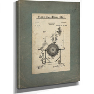 The Alchemists Vessel Zwietusch Beer Filter Patent — Framed Wall Art Room View | Bella Frye