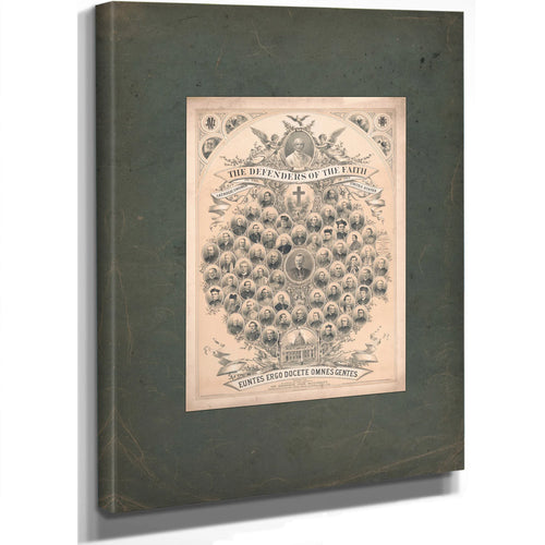 The Defenders of Faith of the Catholic Church and of the United States 1878 — Stretched Canvas Print | Bella Frye