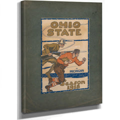 Michigan Ohio State Football Program — Stretched Canvas Print | Bella Frye