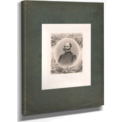 Ambrose Everts Burnside Major General 1865 — Stretched Canvas Print | Bella Frye