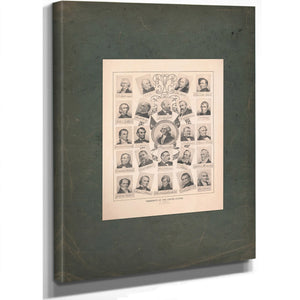 Presidents of the United States 1898 — Stretched Canvas Print | Bella Frye